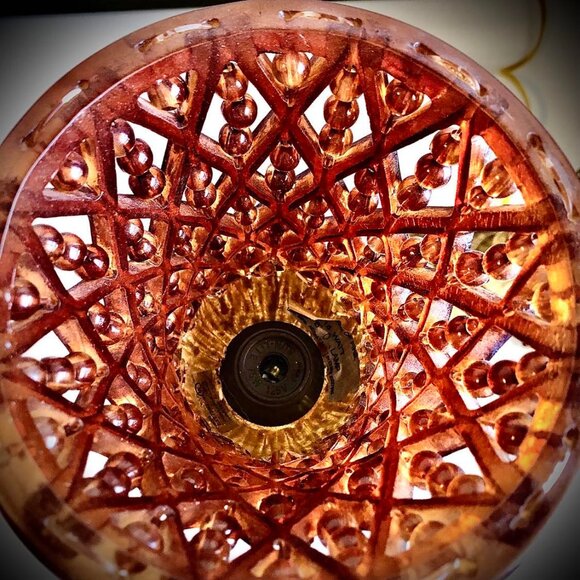 NWT ALEXANDRA'S ACCENTS Pair of Hollywood Regency Torchiere Lamps Beaded Shades - Picture 2 of 4